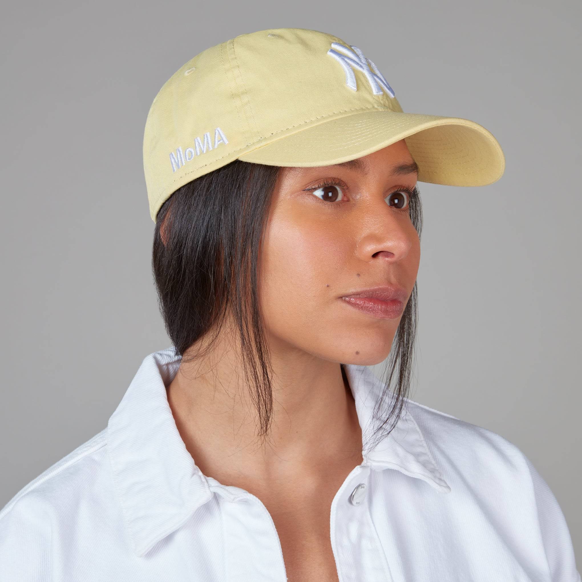 MoMA NY Yankees Adjustable Baseball Cap - Pastel Yellow