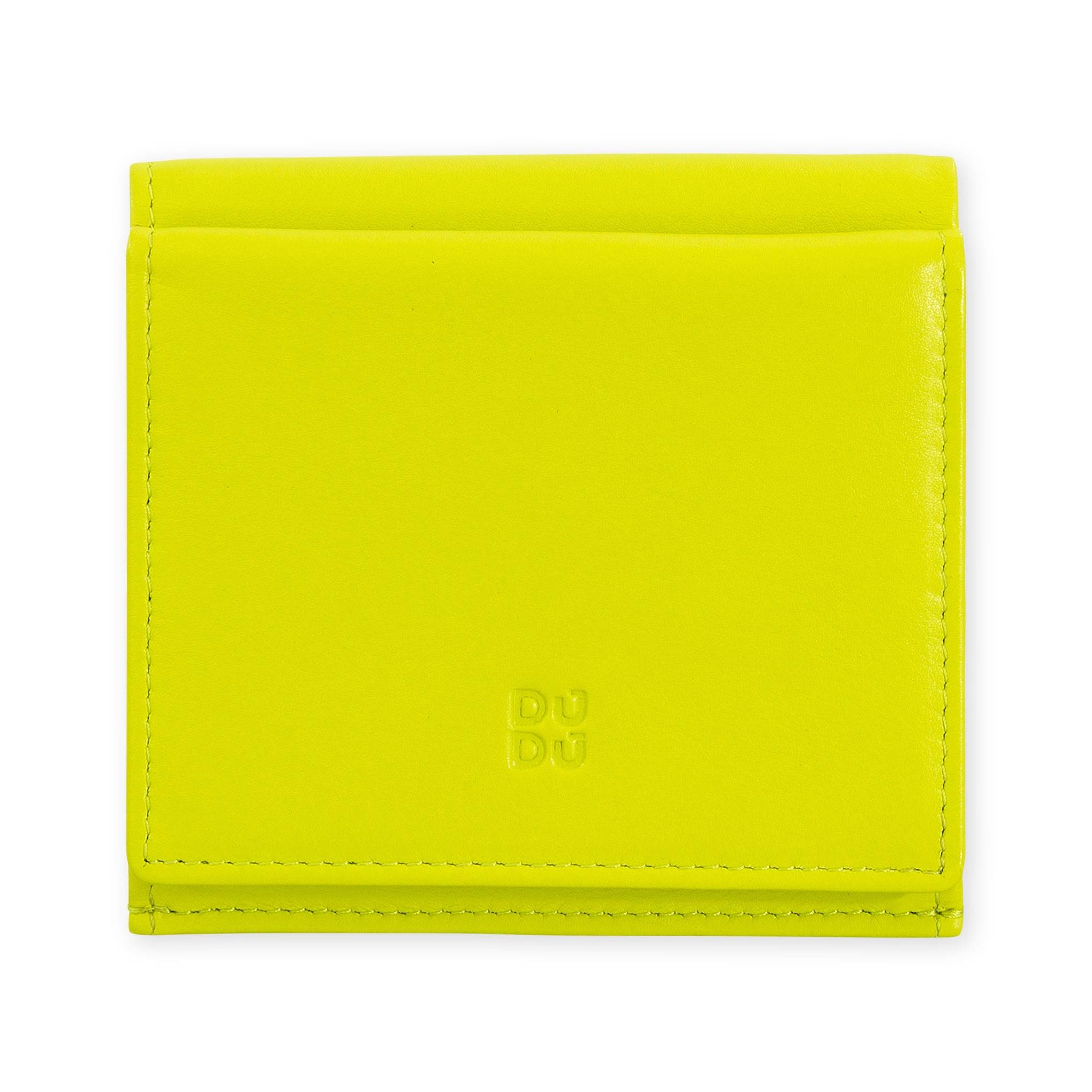 Flavio Leather Snap Wallet - Lime