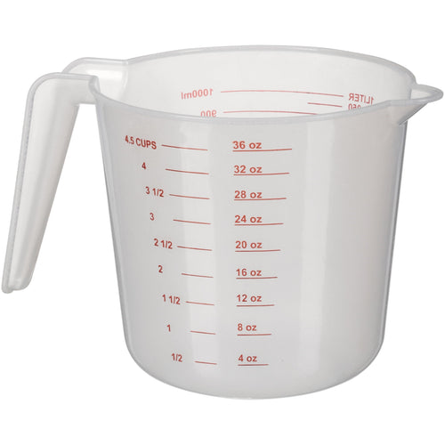 (12 pack) 4 Cup PP Plastic Measuring Cup, 32 oz, Clear