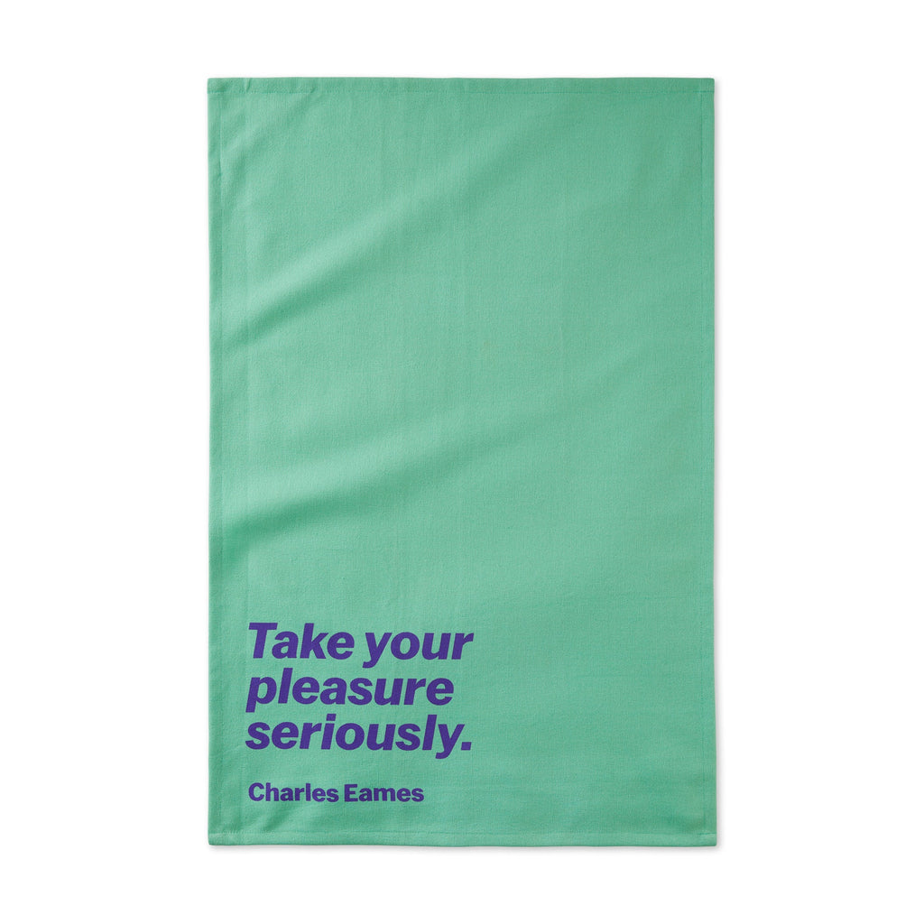MoMA Artist Quote Cotton Tea Towel - Charles Eames