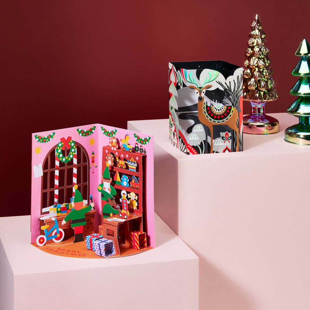 Moonlight View Holiday Pop-Up Cards - Set of 8