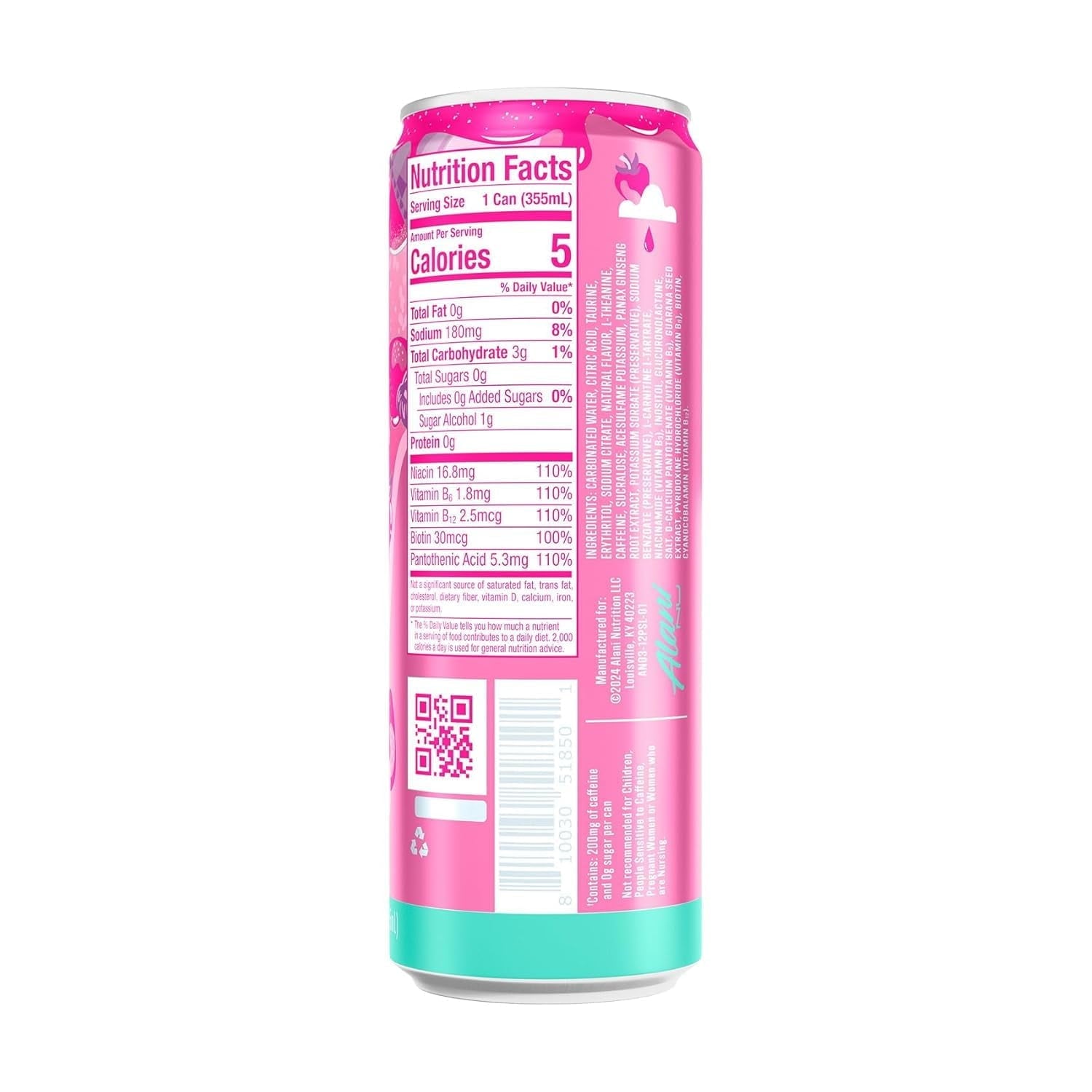 Sugar Free Energy Drinks Variety Pack, Pink Slush, orange kiss, cherry twist, Low - Calorie, Energy Boost Drinks 12 oz (Pack Of 6)