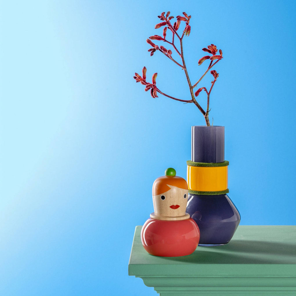 Buoni Amici Glass Character Vase - Simonetta