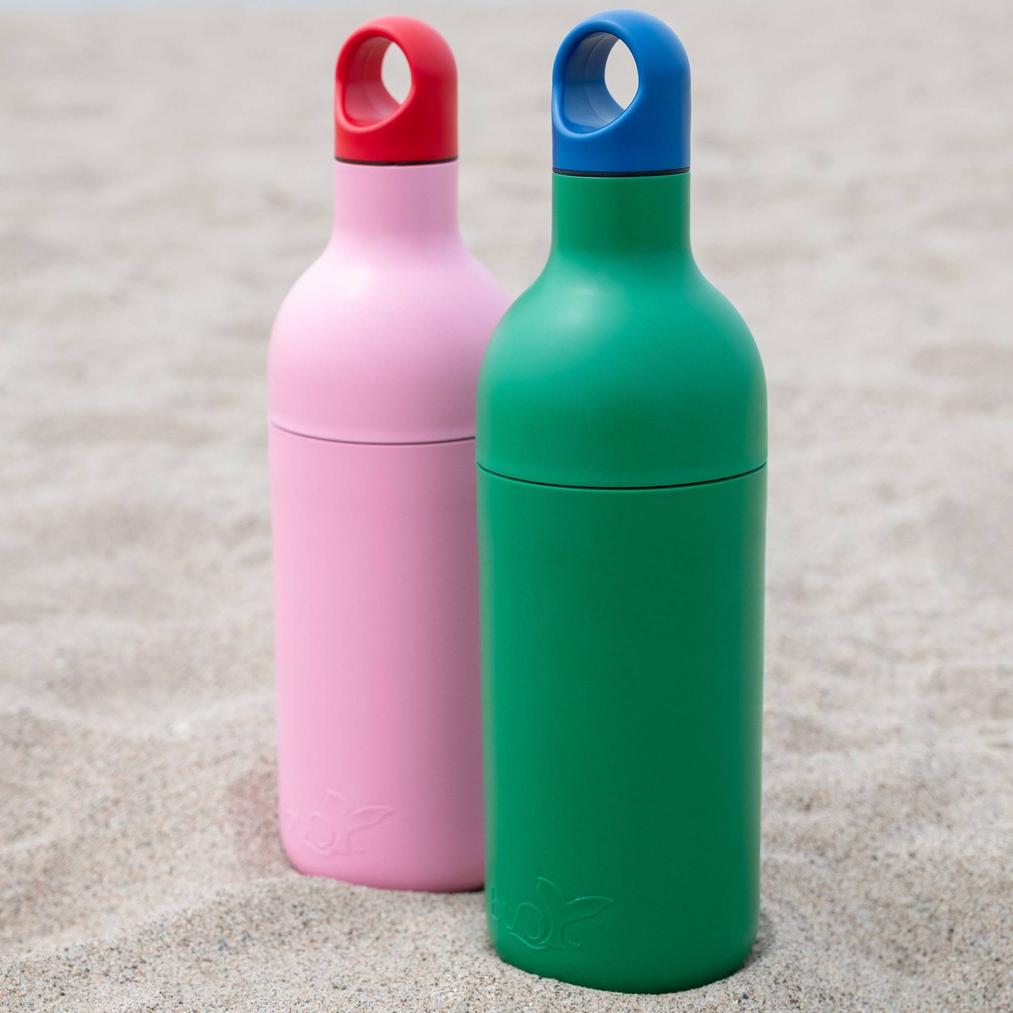 Buoy Recycled Ocean Plastic Water Bottle - Pink/ Red