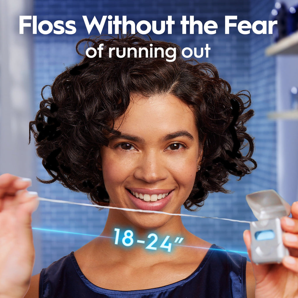 ‑B Floss, Glide Pro‑Health Deep Clean Waxed Dental Floss, Cool Mint, 40m, 3 Pack