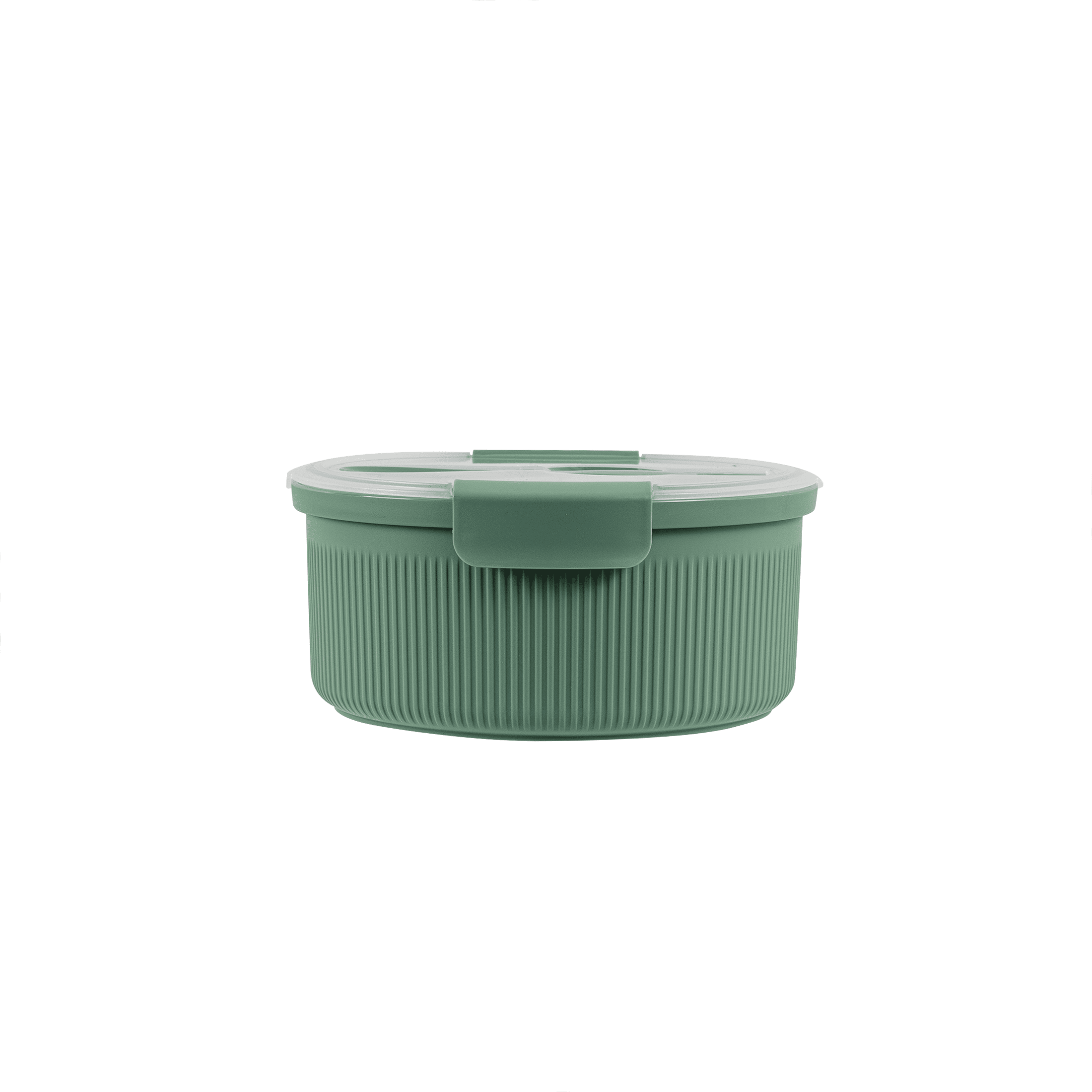 (2 pack) Food Storage Bento Container, Round, Green, 47oz Capacity, A Practical Choice for School Lunches a...