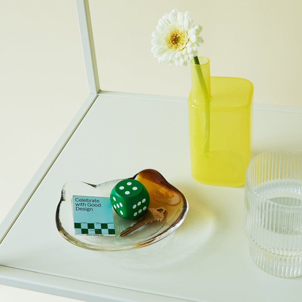 Glass Cat Face Dish - Brown