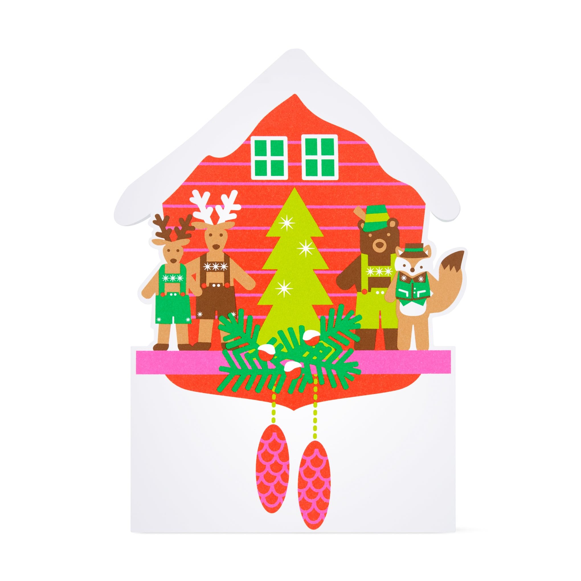 Holiday Cuckoo Clock Pop-Up Cards - Set of 8