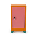 Metal Locker &amp; Side Table - Pink