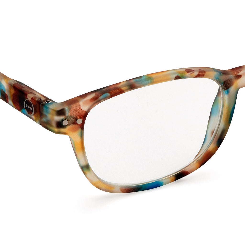 IZIPIZI Rectangular Reading Glasses #B - Blue Tortoise