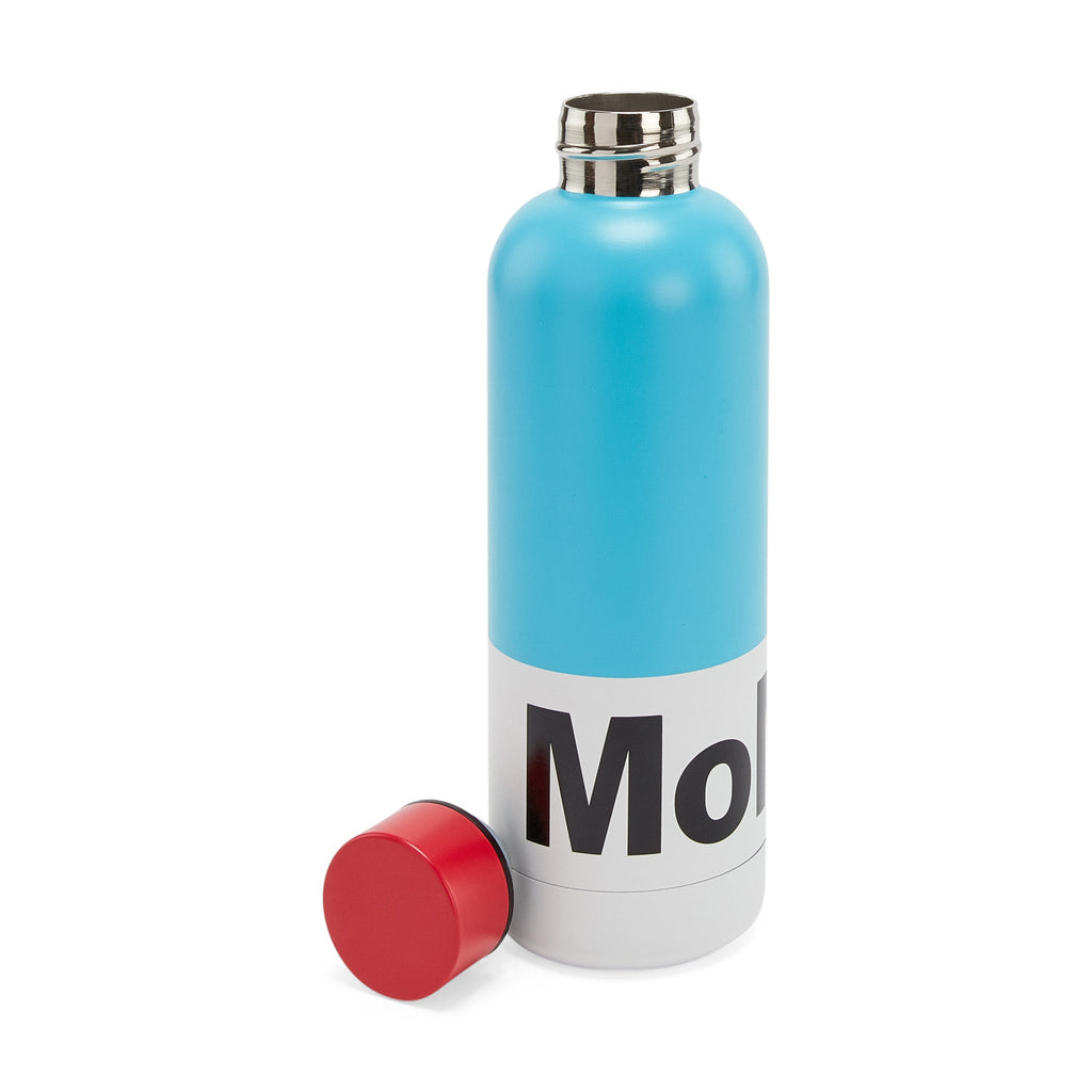 MoMA Logo Water Bottle - Blue/ Red