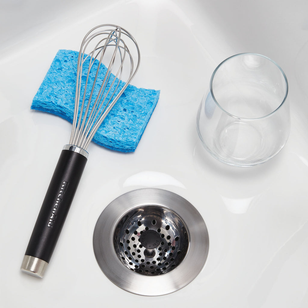 Stainless Steel Sink Strainer with Black Knob Drain Catchers