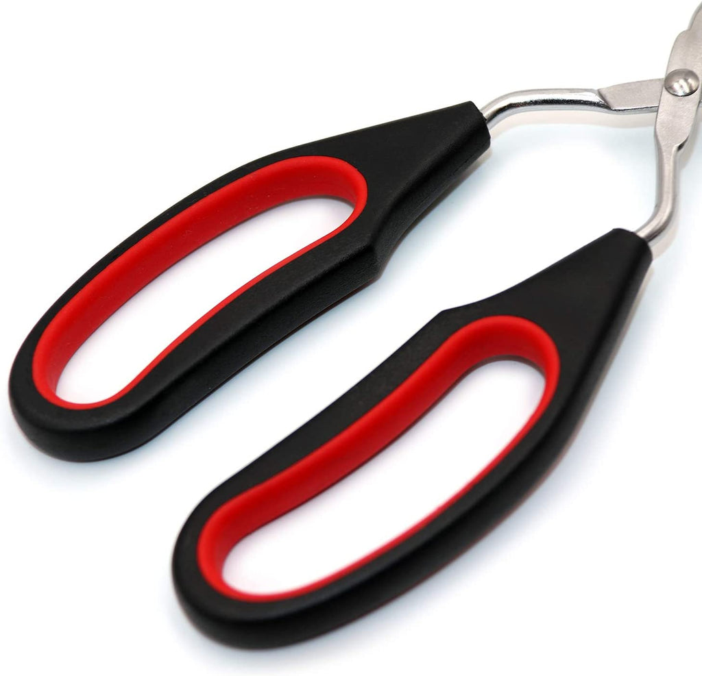 18/8(304) Stainless Steel Tongs With Plastic Silicone Kitchen Food Baking Bread Clamp BBQ Grilling Ba...