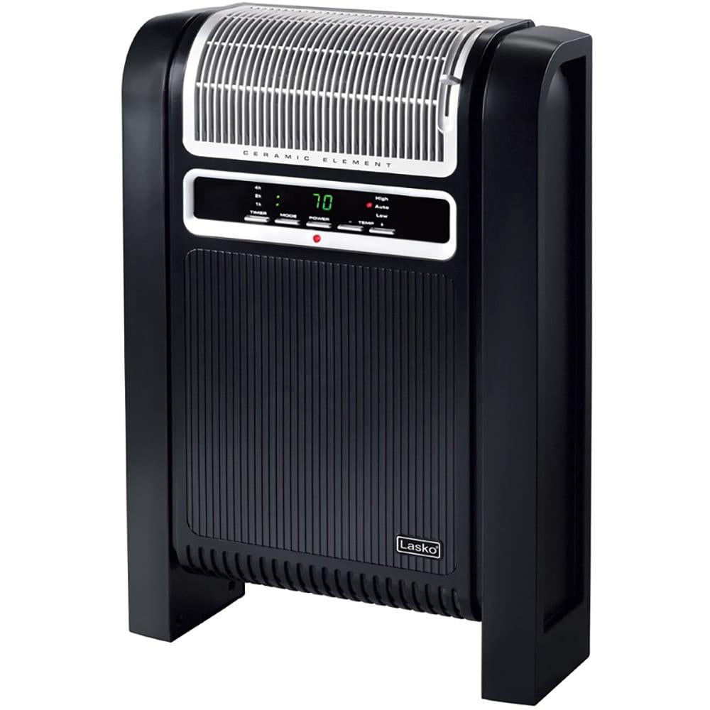 Lasko 6050 1500W Portable Digital Control Cyclonic Ceramic Space Heater Black