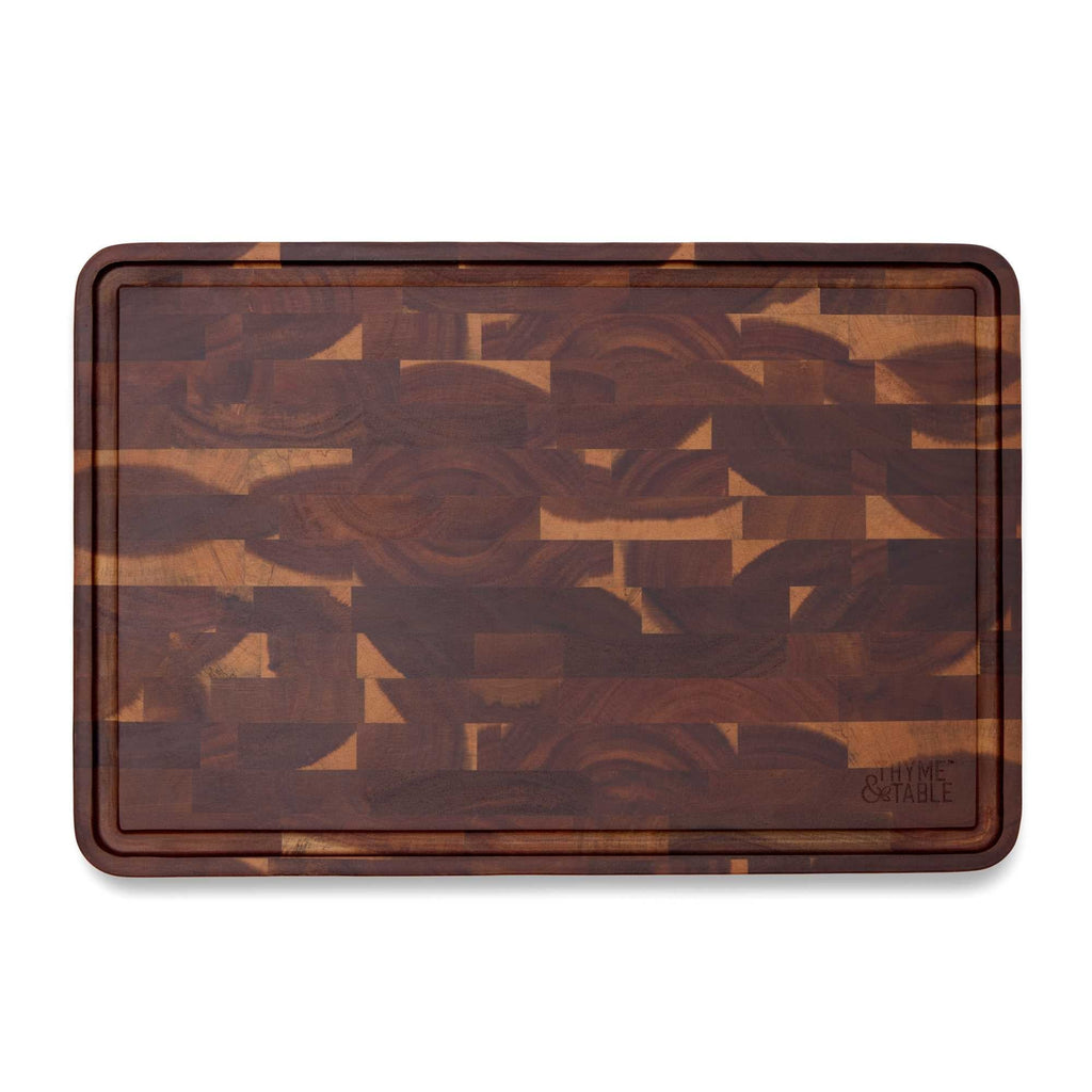 12"x18" Acacia End Grain Butcher Block