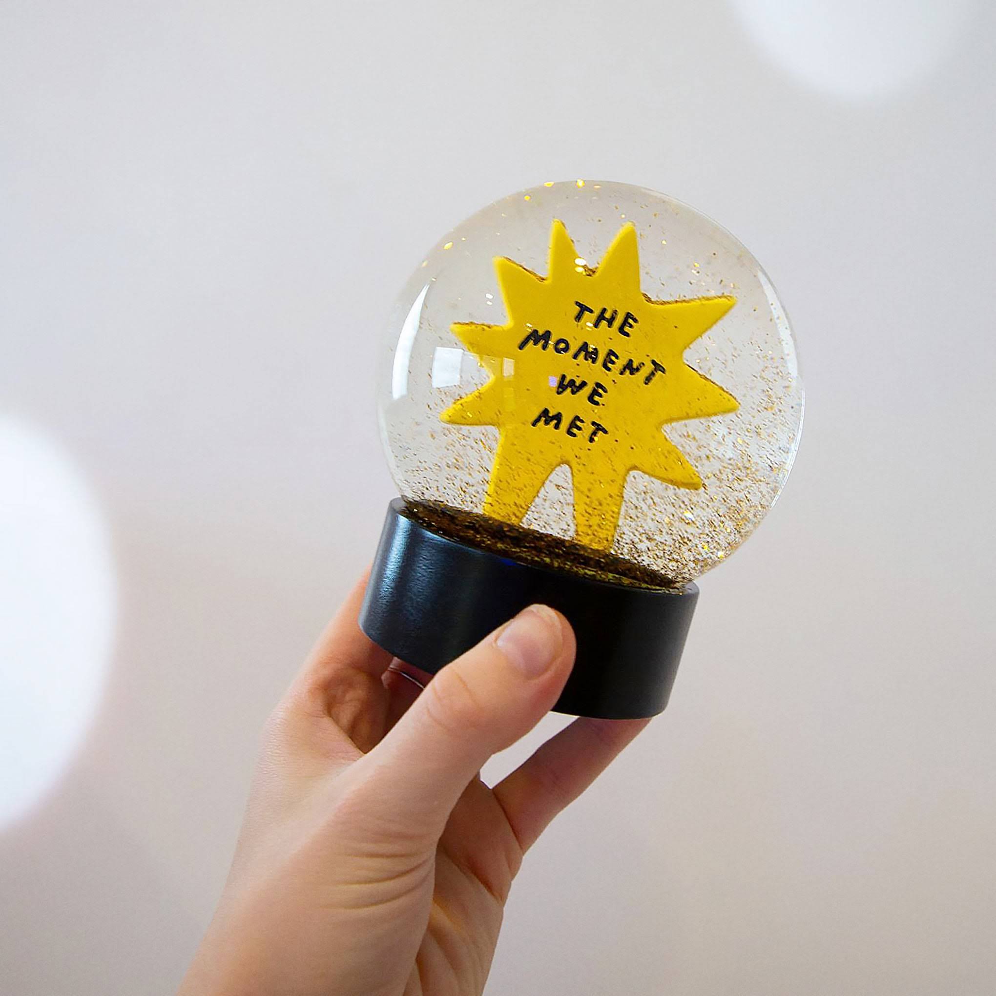 The Moment We Met Snow Globe