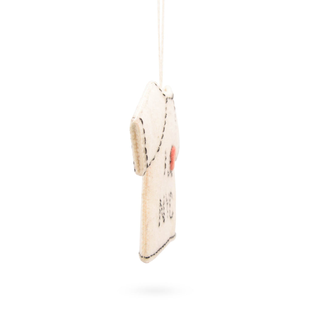 NYC Felt Ornament - I Heart NY Tee