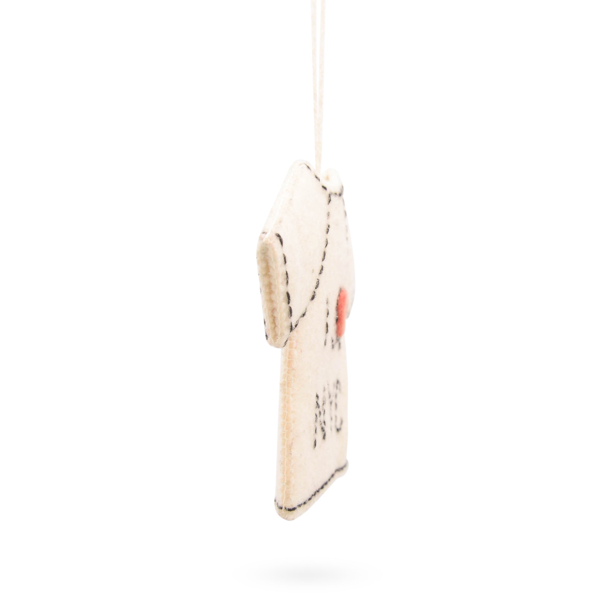 NYC Felt Ornament - I Heart NY Tee