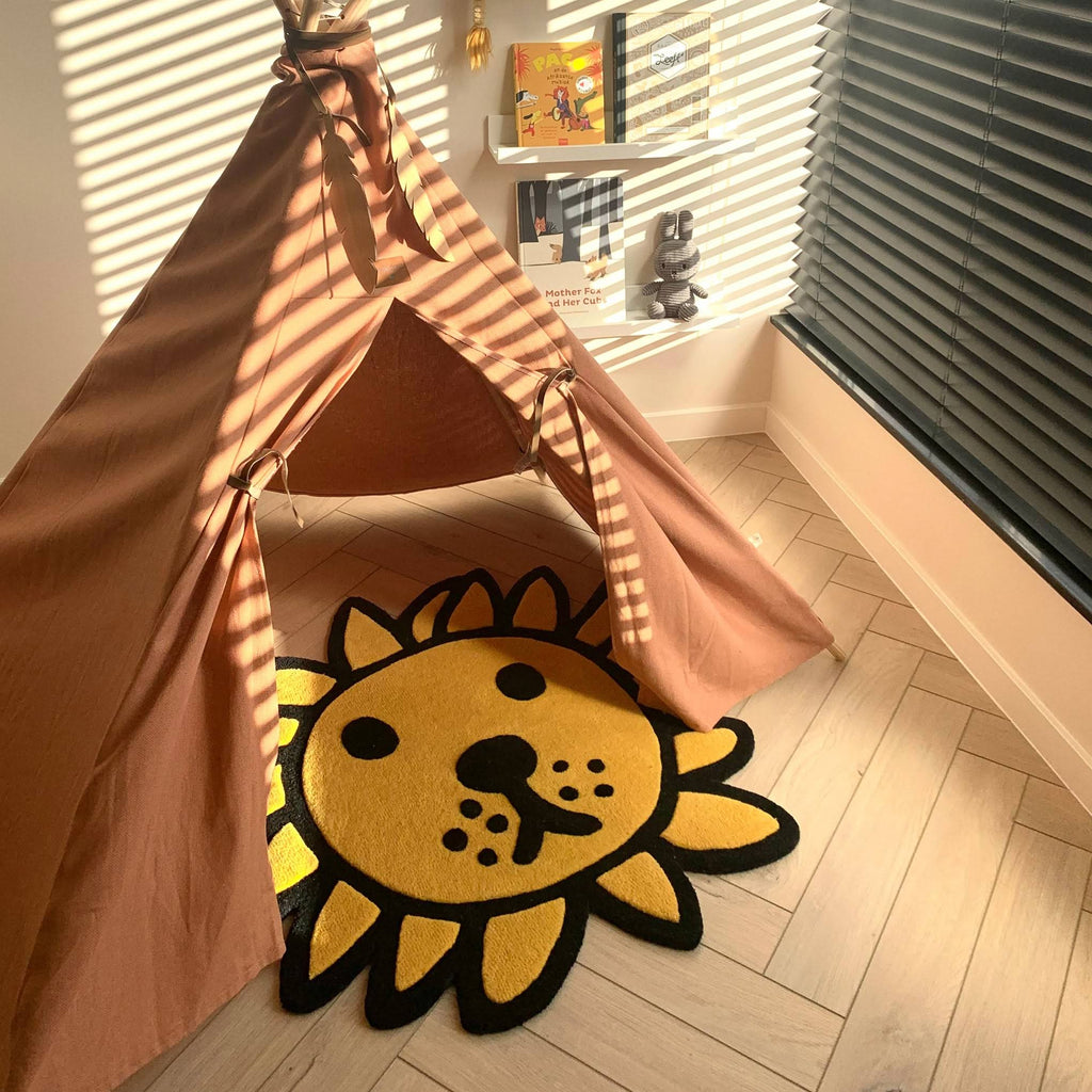 Miffy &amp; Friends Wool Rug - Yellow