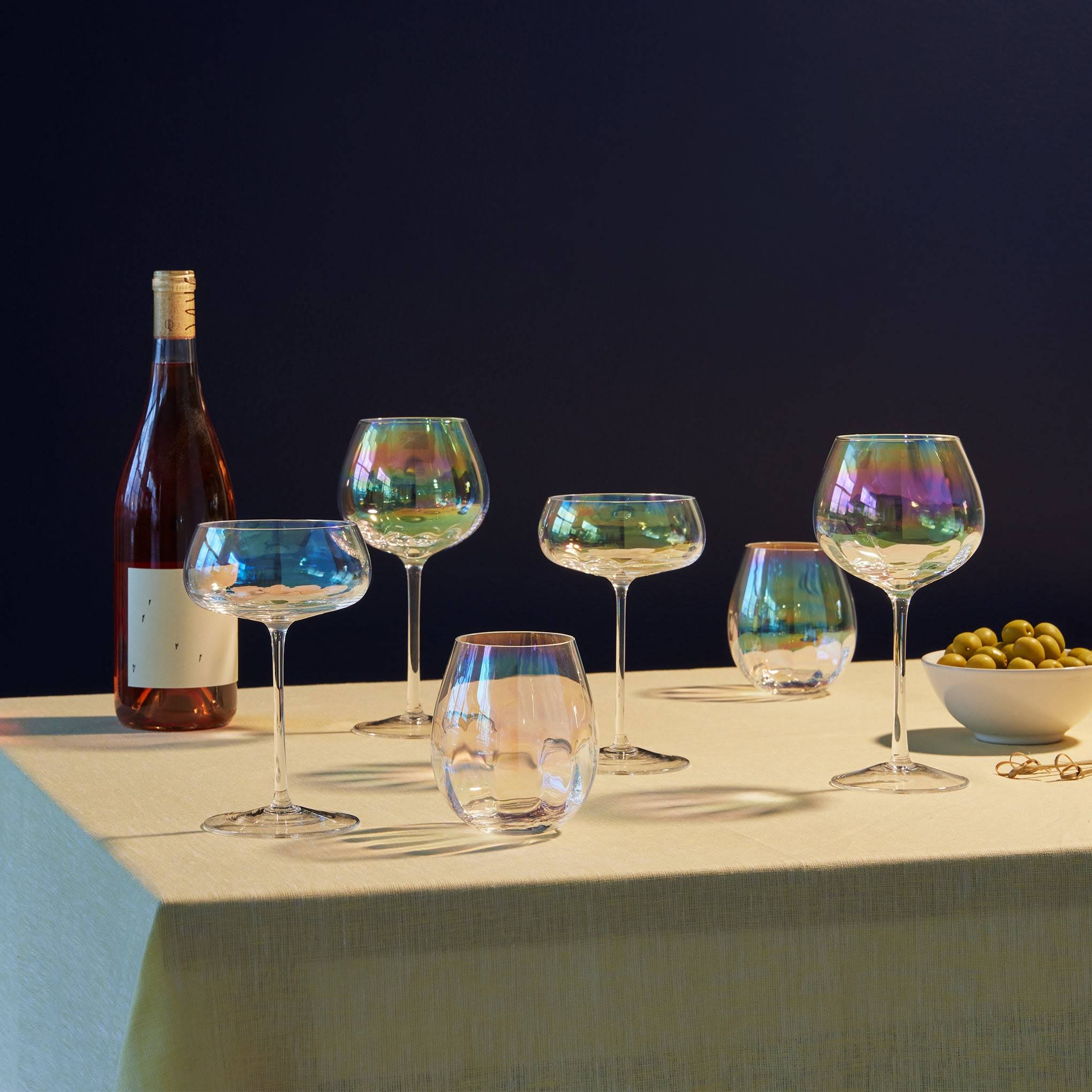 Pearl Glass Drinkware - Set of 2 - Coupe