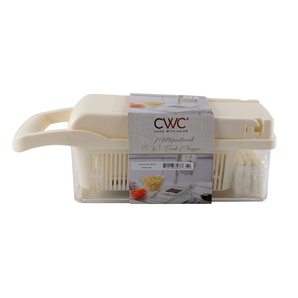 14-in-1 Hand Food Chopper, Dicer, & Slicer with Container for Veggie, Cheese, Onion, & Potato, Versatile & Efficient ...