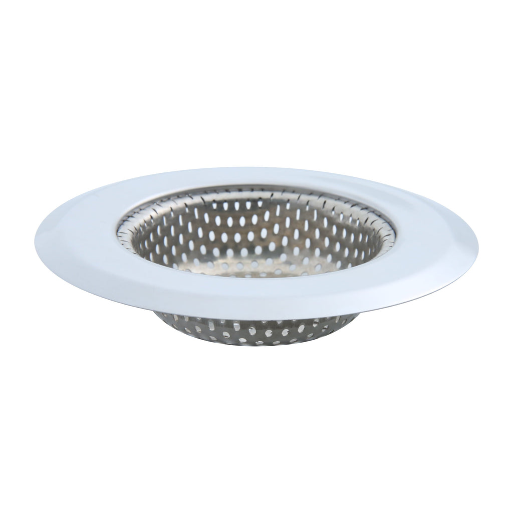 Stainless Steel Kitchen Sink Drain Strainer 4.45" - Durable Food Catcher Chrome