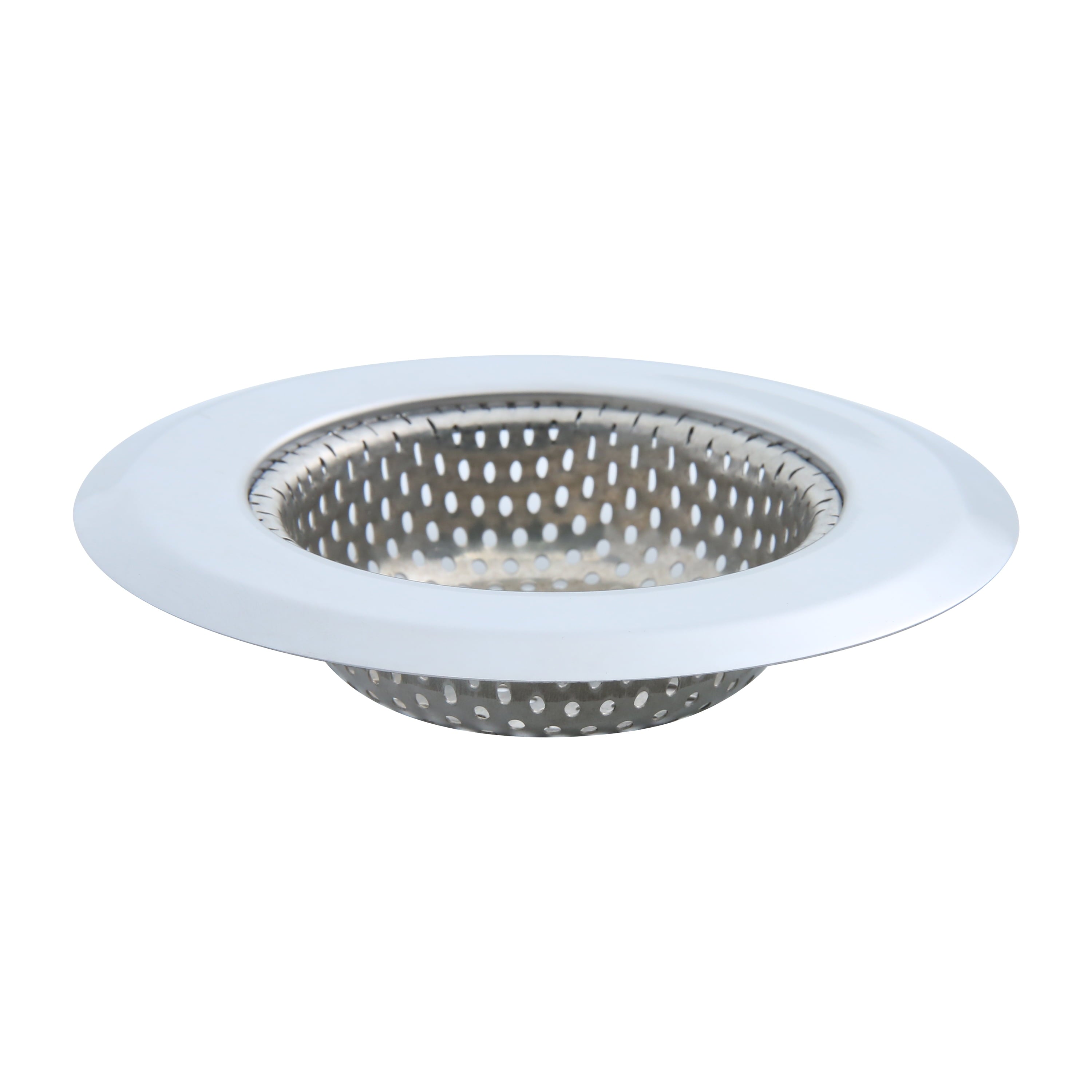 Stainless Steel Kitchen Sink Drain Strainer 4.45" - Durable Food Catcher Chrome