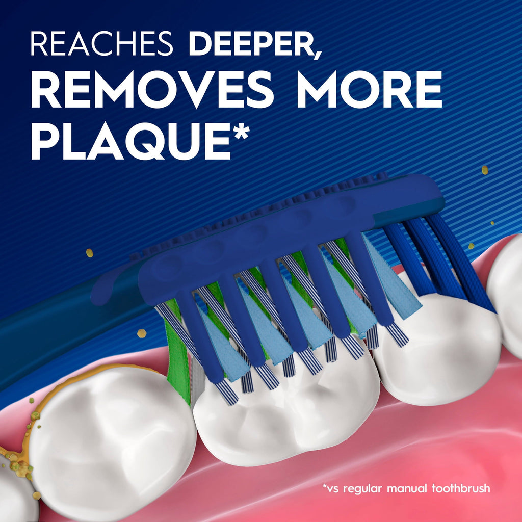 Toothbrush, Pro Clean Cross Action, Deep Plaque Removal, Medium, 4 Count