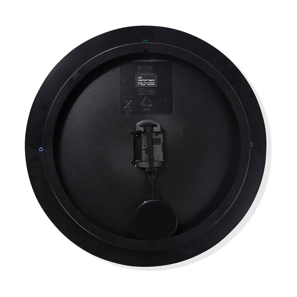 Contrattempo Wall Clock - Black