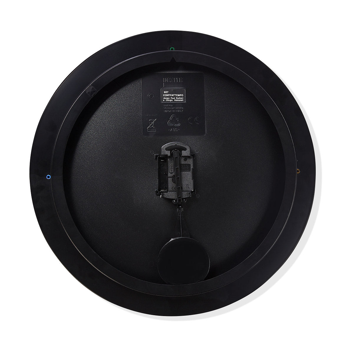 Contrattempo Wall Clock - Black