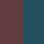 HAY Dog Bed in Recycled Polyester - Burgundy/ Green