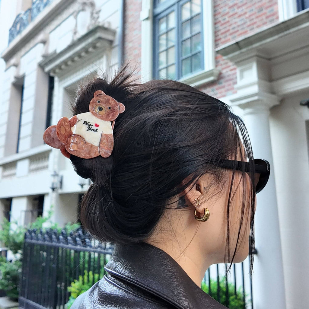 Solar Eclipse Hair Clip - Bear