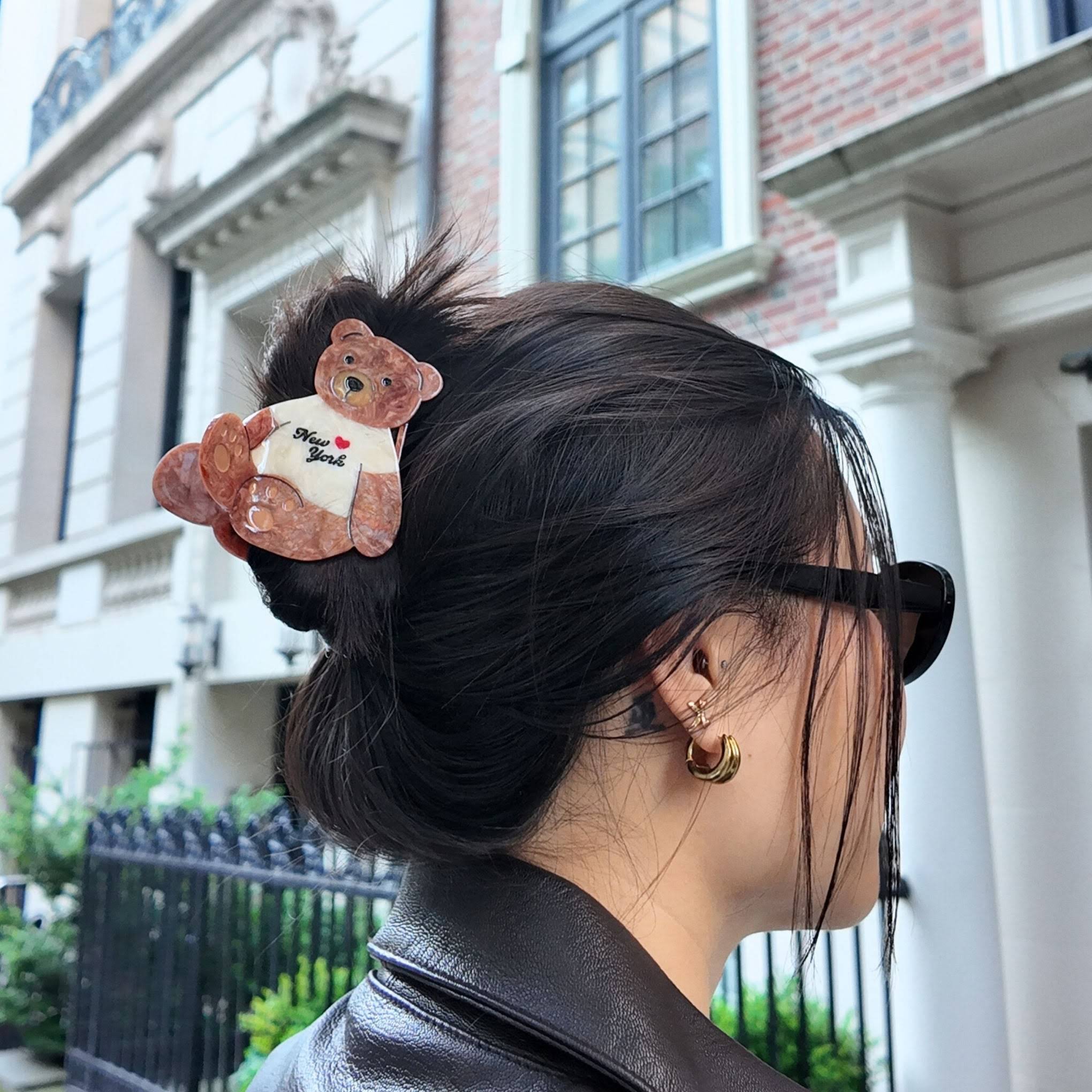 Solar Eclipse Hair Clip - Bear