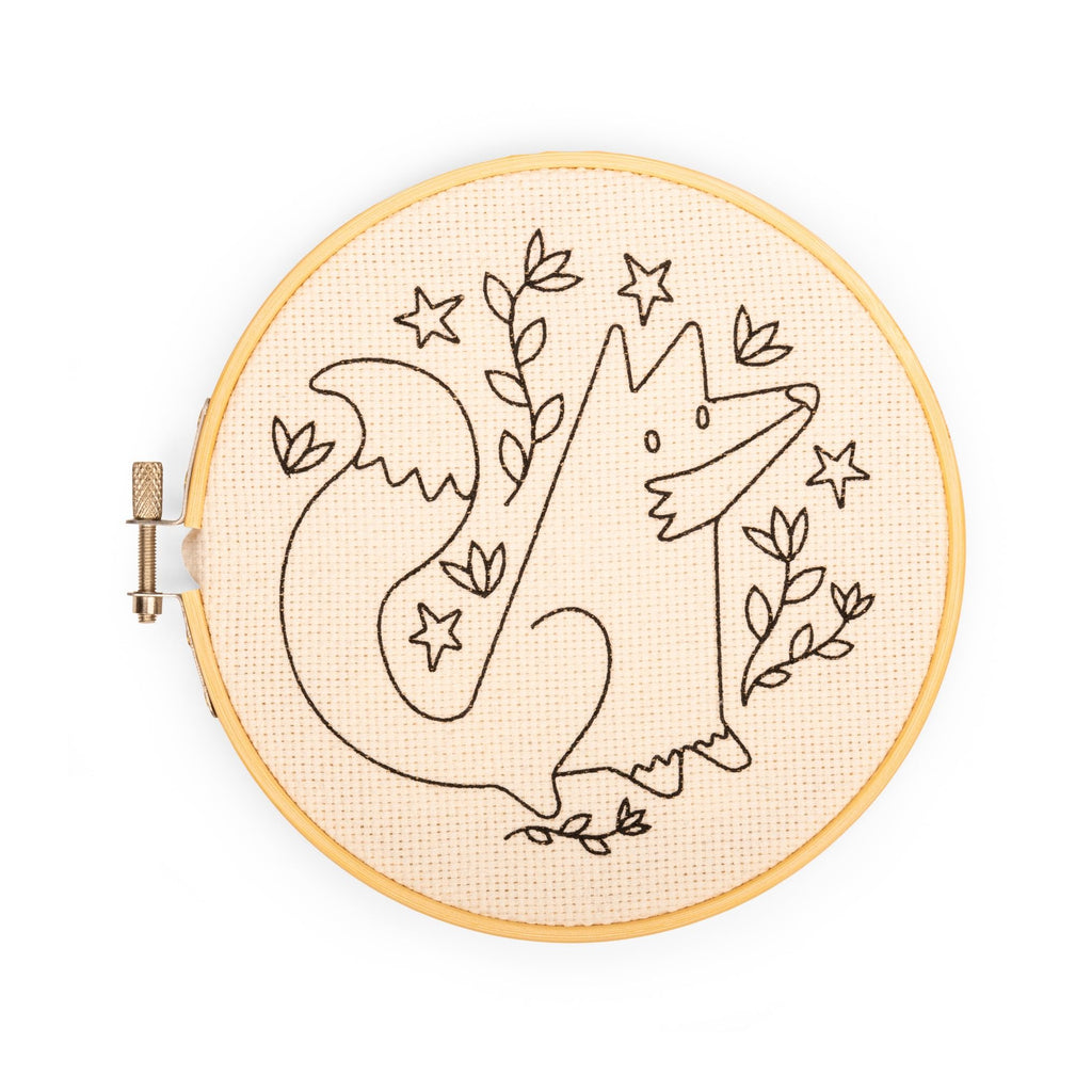 Kikkerland Punch Needle Embroidery Kit - Fox