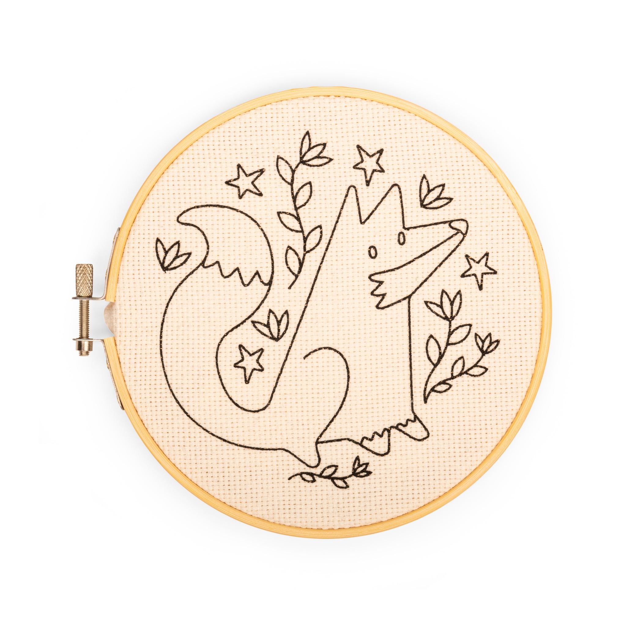 Kikkerland Punch Needle Embroidery Kit - Fox