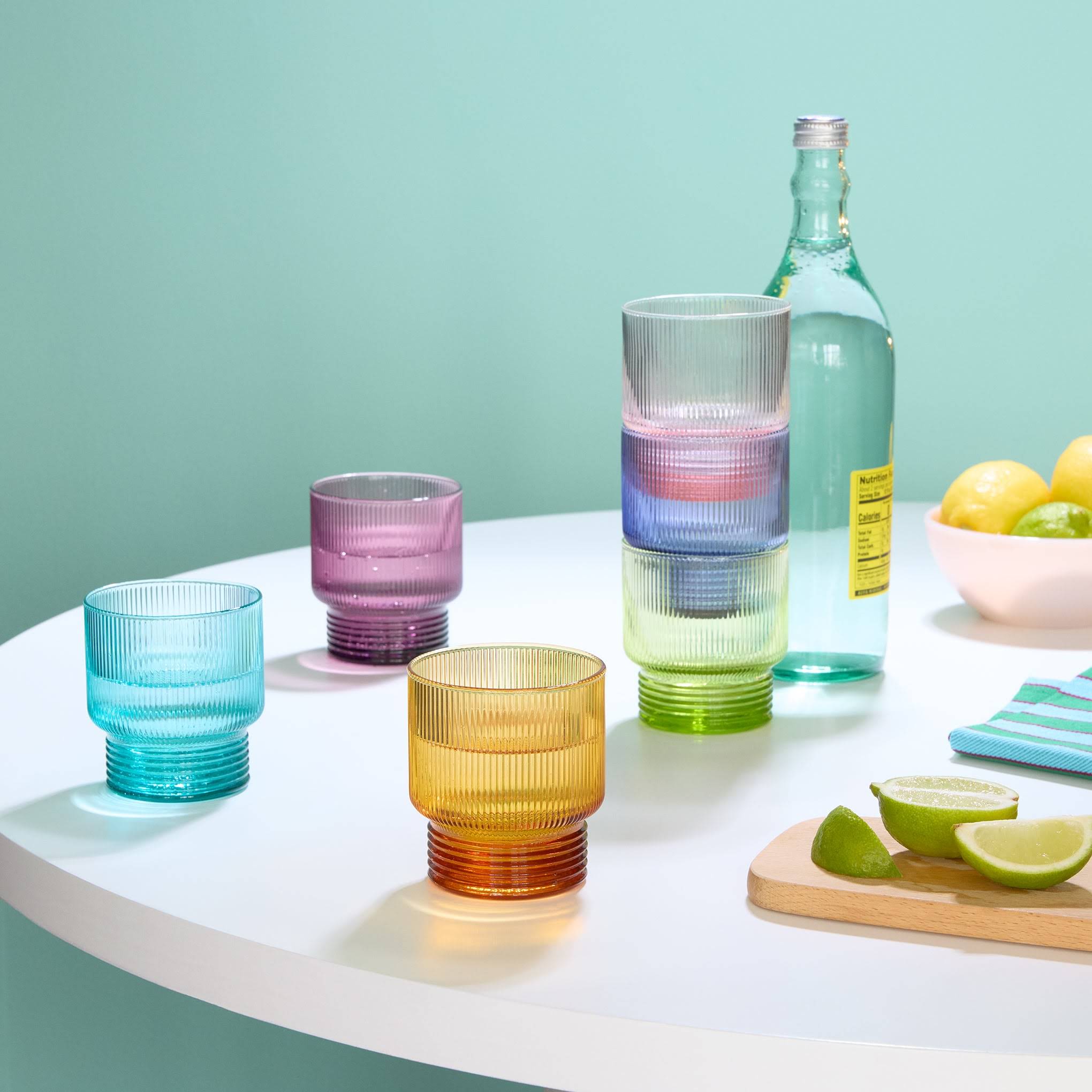 Todo Modo Stacking Glass Tumblers - Set of 6