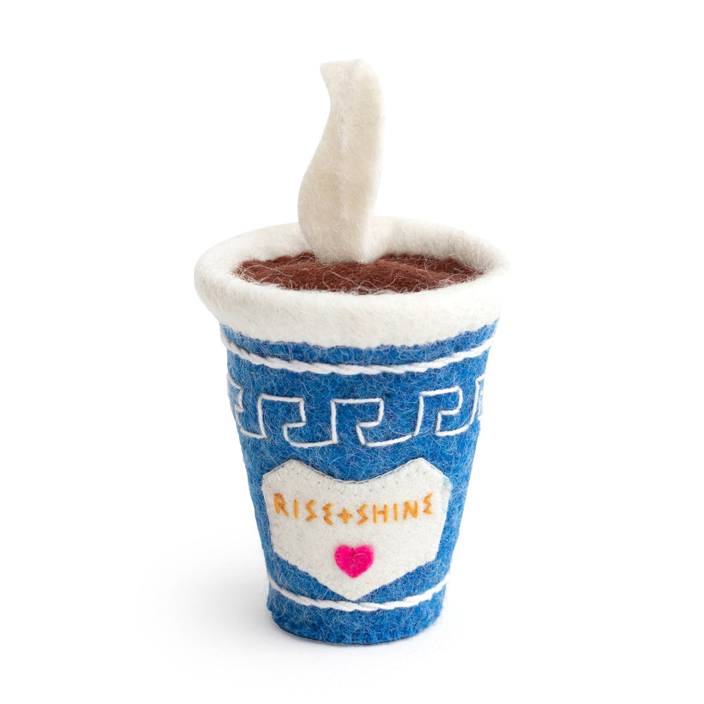 NYC Felt Ornament - Coffee