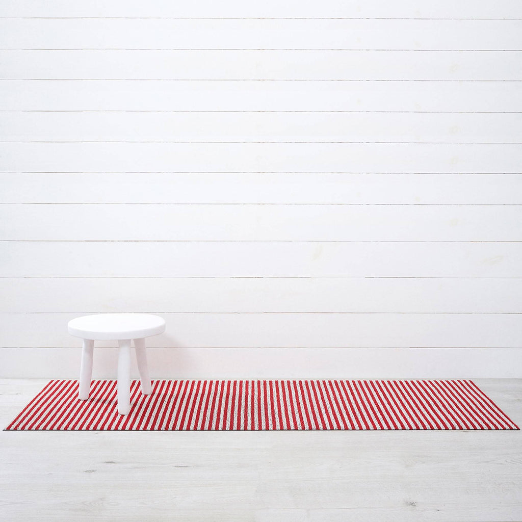 Chilewich Breton Stripe Shag Mat - Candy