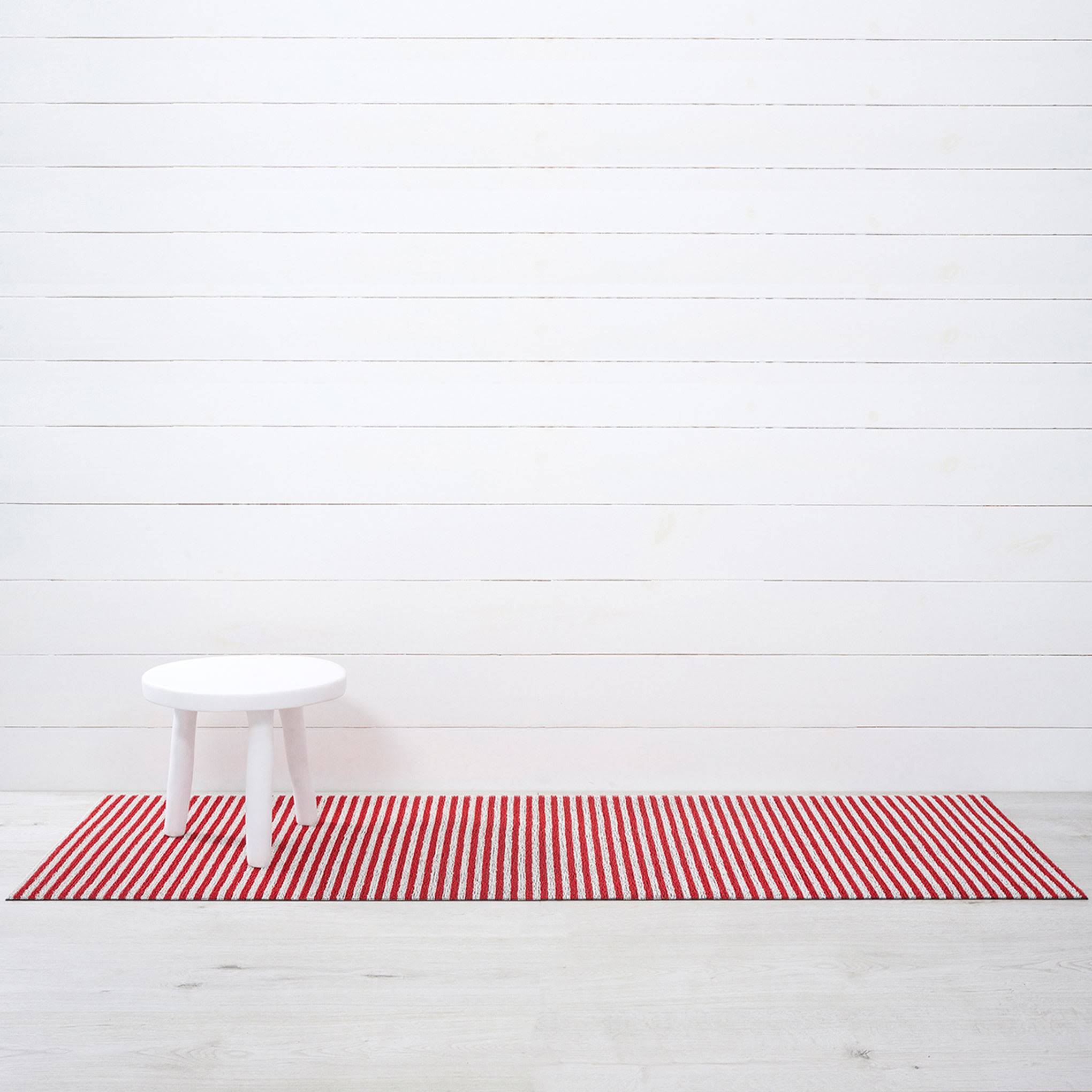 Chilewich Breton Stripe Shag Mat - Candy