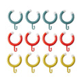 Hewi Shower Curtain Hooks - Set of 12 - Multi