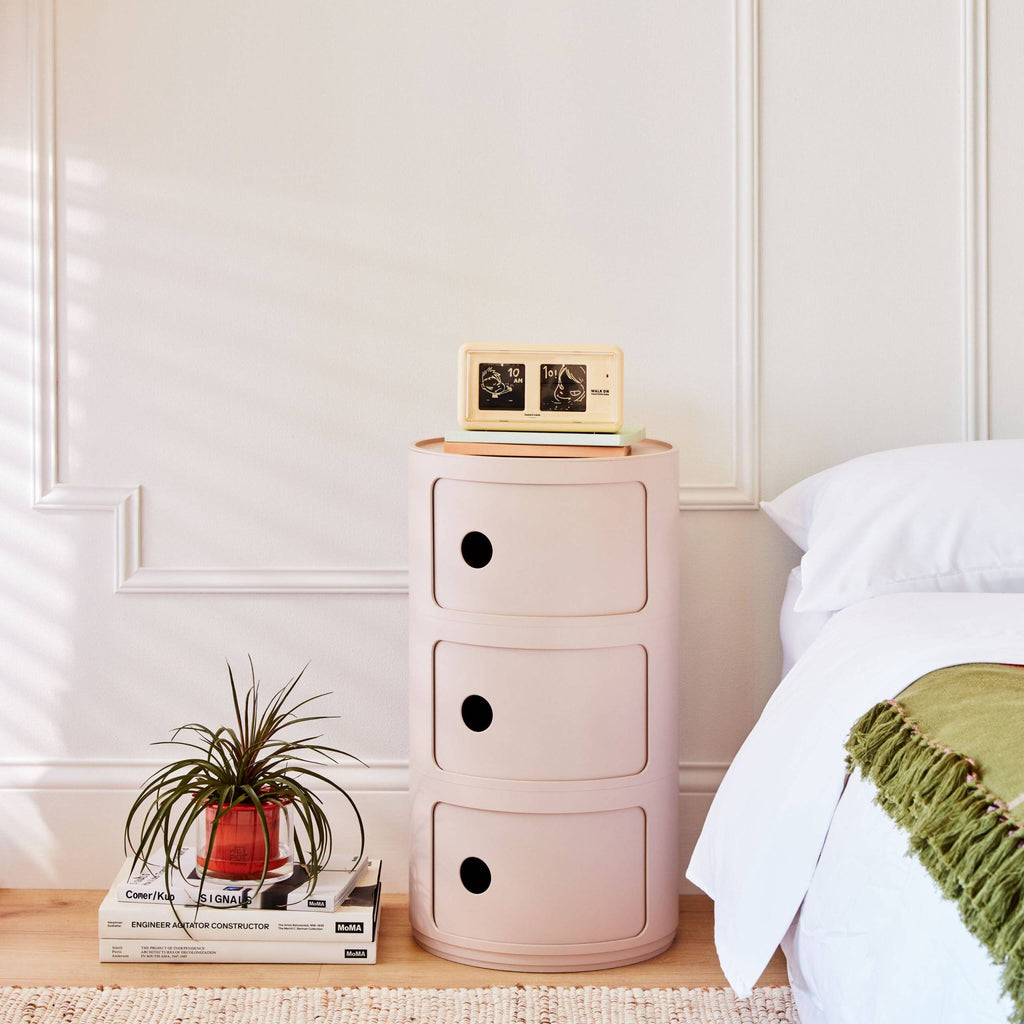 Kartell Bio Componibili 3 Tier Storage - Pink