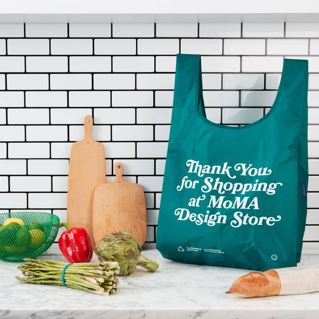 MoMA Baggu Recycled Nylon Tote Bag - Green