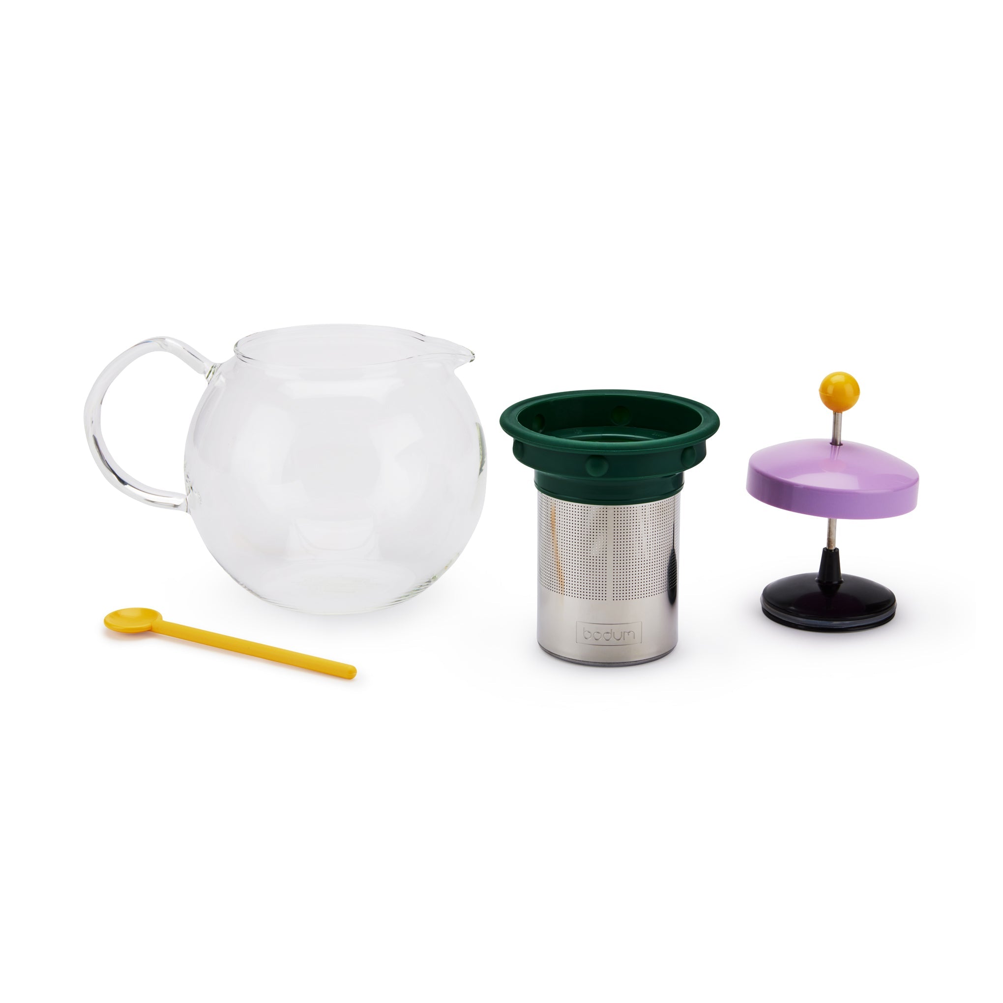 Bodum Assam Brew Teapot - Yellow/ Lilac