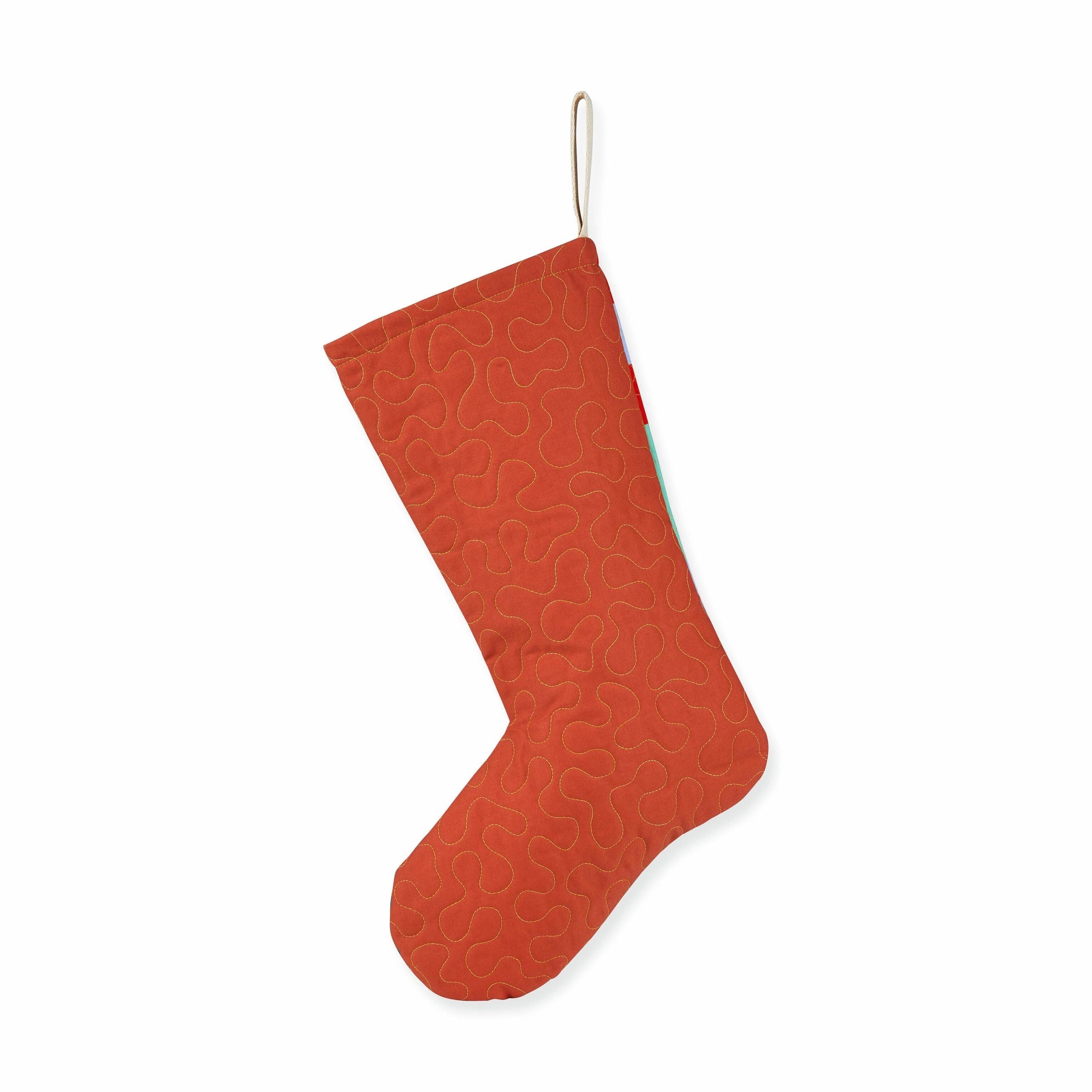 Hand-Quilted Christmas Stocking - 1