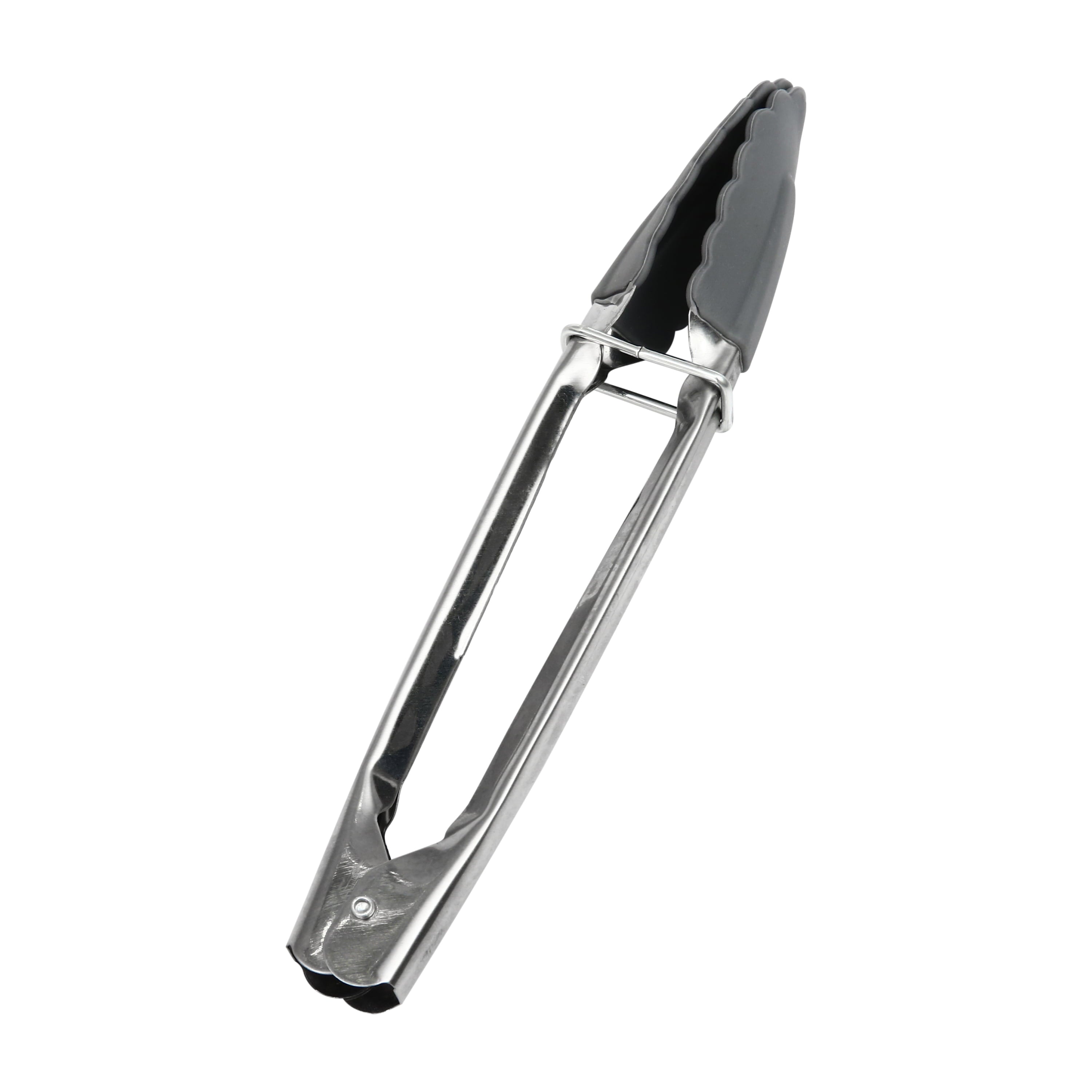 (3 pack) Heat Resistant Stainless Steel and Silicone Mini Tongs
