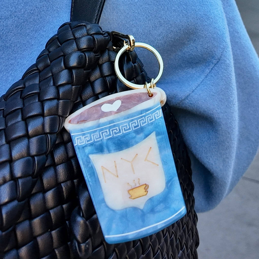 Solar Eclipse Keyring Bag Charm - NY Coffee Cup