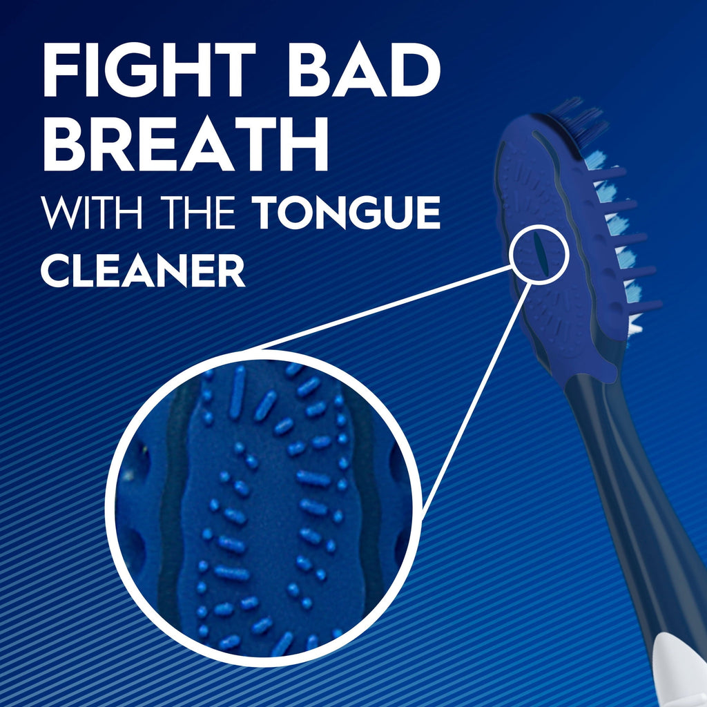 Toothbrush, Pro Clean Cross Action, Deep Plaque Removal, Medium, 4 Count
