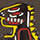 Jean-Michel Basquiat Keyring - T-Rex