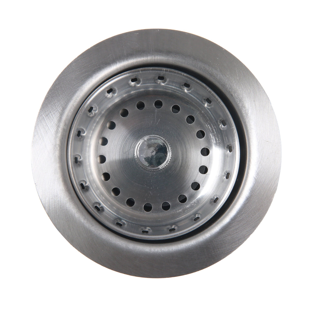 Stainless Steel Sink Basket and Strainer Assembly Silver
