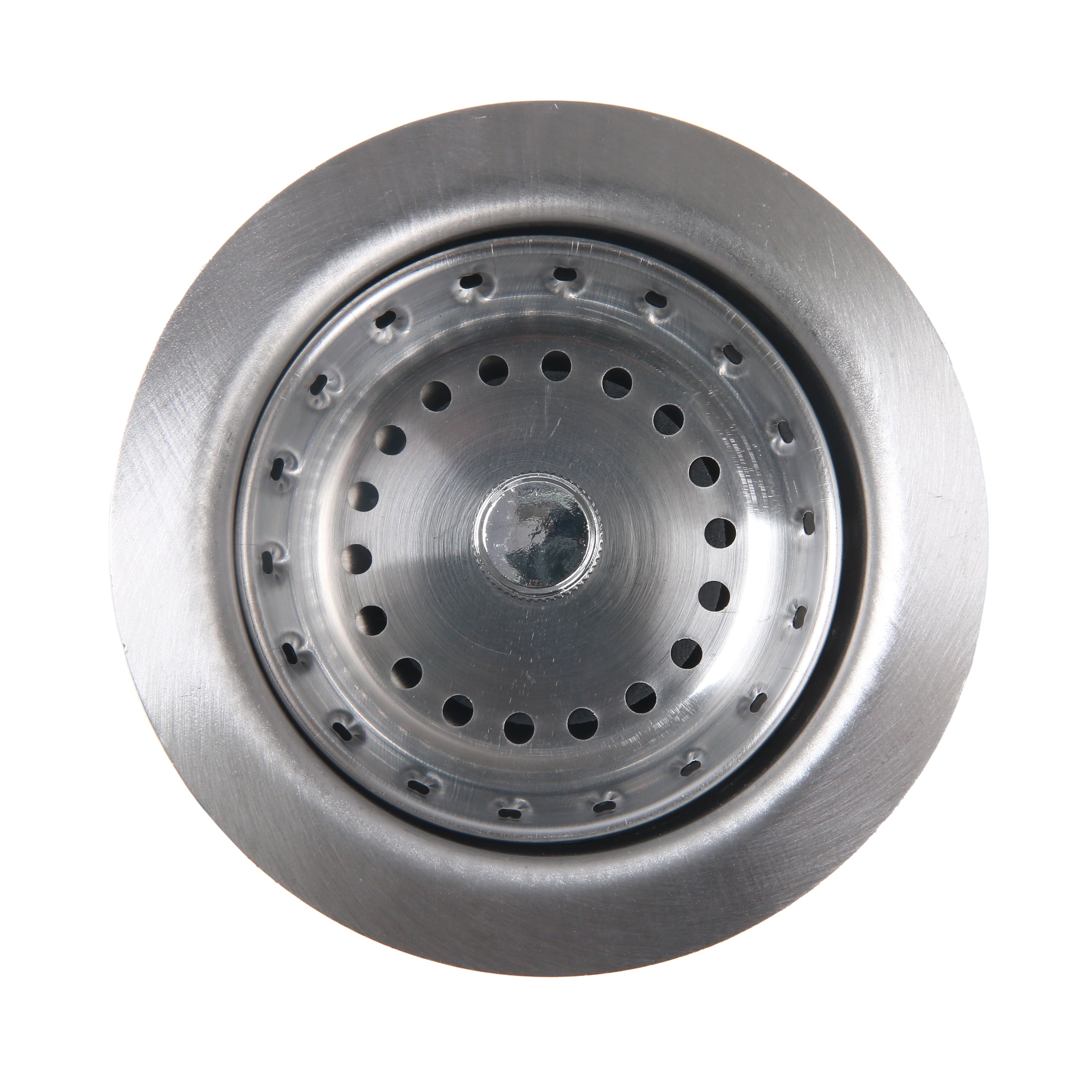 Stainless Steel Sink Basket and Strainer Assembly Silver